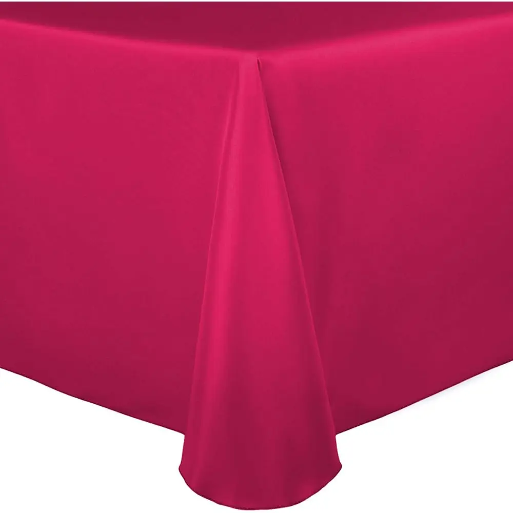 

- упаковка - Свадебная атласная овальная скатерть 60 х 144 дюйма, Cerise Pink