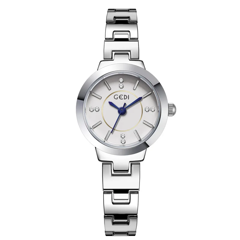 Watch for women exquisite diamond inlaid simple bracelet waterproof and compact women's quartz watches