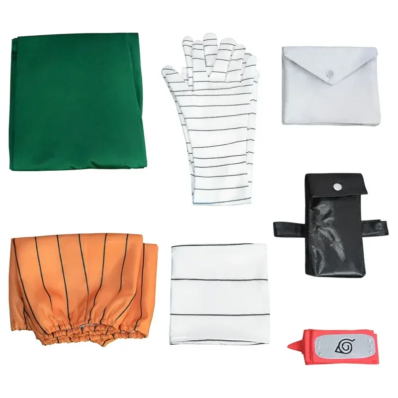 

Japanese Anime Rock Lee Cosplay Costume Wig Jumpsuit Outfits Carnival Suit Halloween Party Unifom
