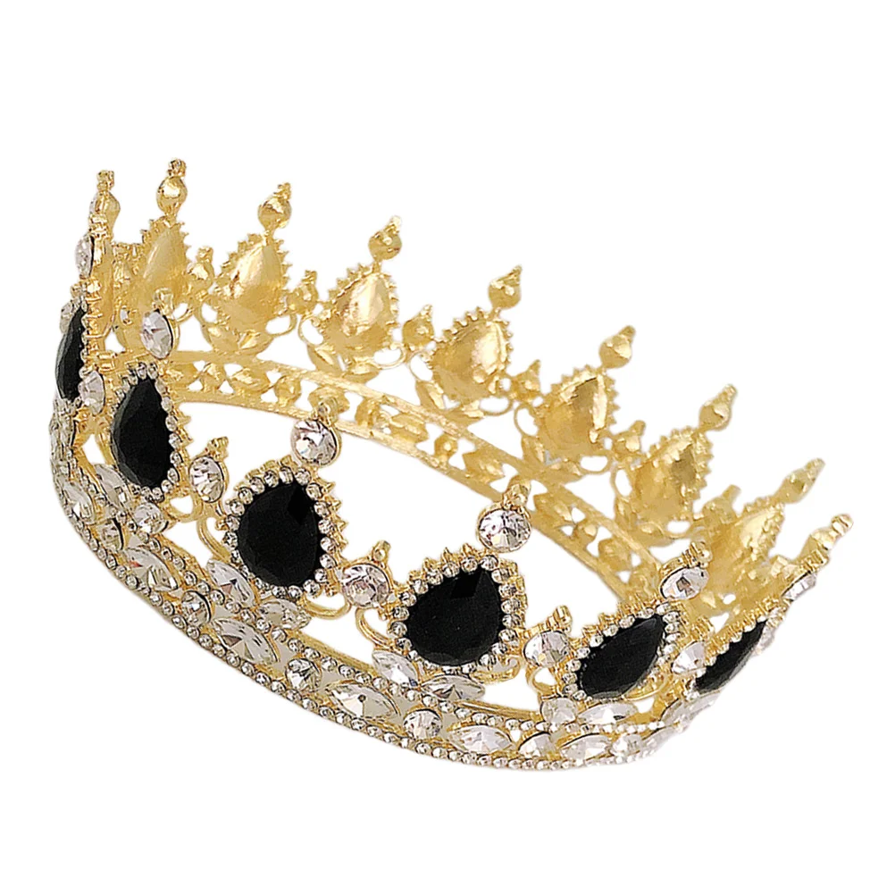 

1 шт., корона со стразами и каплями воды, нежное легкое свадебное украшение для волос, элегантная тиара для свадебной танцевальной вечеринки