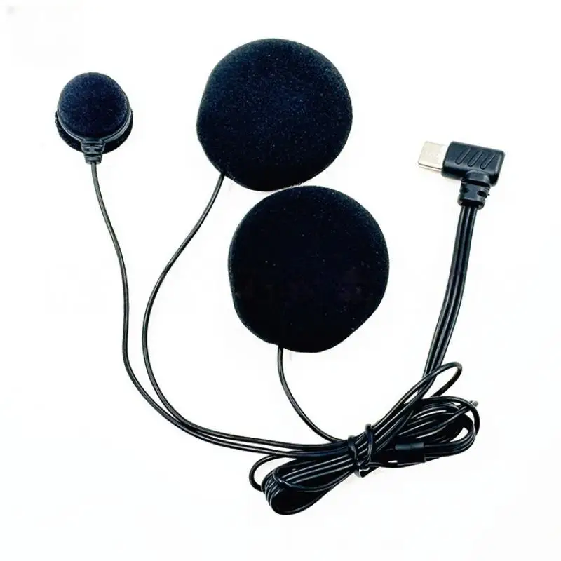1Pc Type-C Plug HD Noise Reduction Motorcycle Full Face Helmet Headset Microphone Soft Mic For E1/X1 Bluetooth - view 5