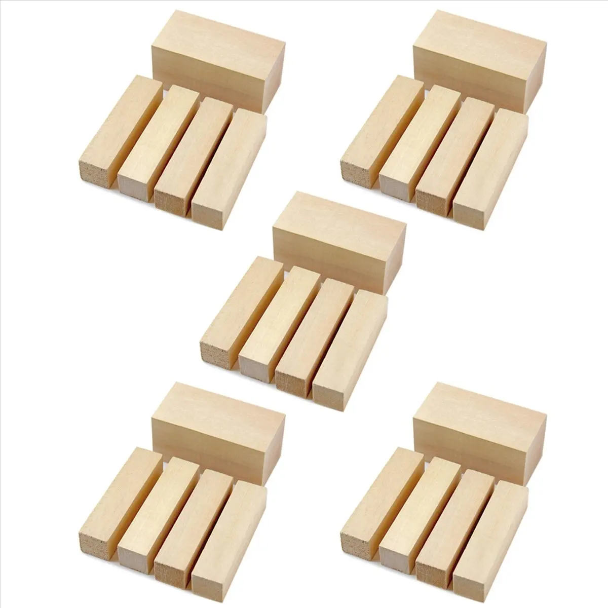 *X07A 25 Pcs Carving Wood Blocks Whittling Wood Blocks Basswood Carving Blocks Unfinished Soft Wood Set for Carving Beginners
