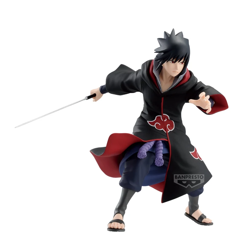 Nowa Oryginalna Figurka Akcji Bandai Banpresto Anime Naruto Uchiha Sasuke Statuetka Ozdoba Model Kolekcjonerski Zabawka dla Chłopca Prezent Urodzinowy