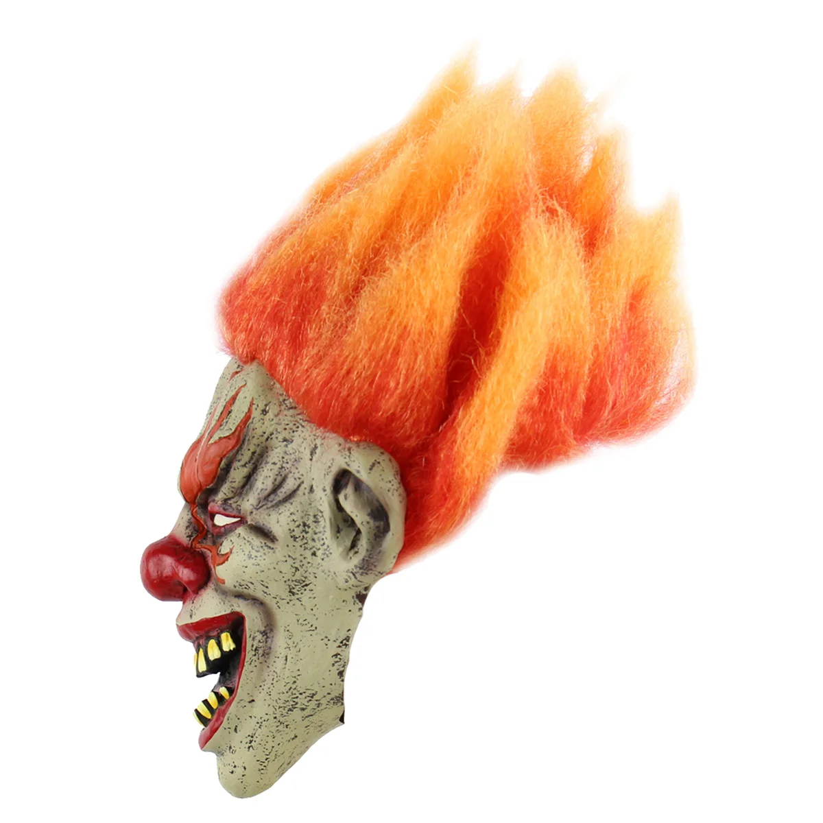 Halloween Cosplay Creepy Terrifying Toothy Flame Clown