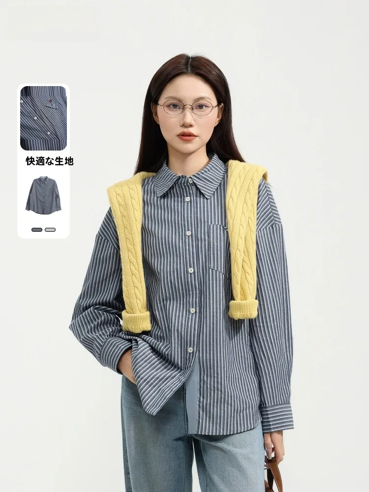 

Повседневная хлопковая женская футболка свободного кроя, универсальная, весна 2025, новинка, из чистого хлопка, длинный рукав