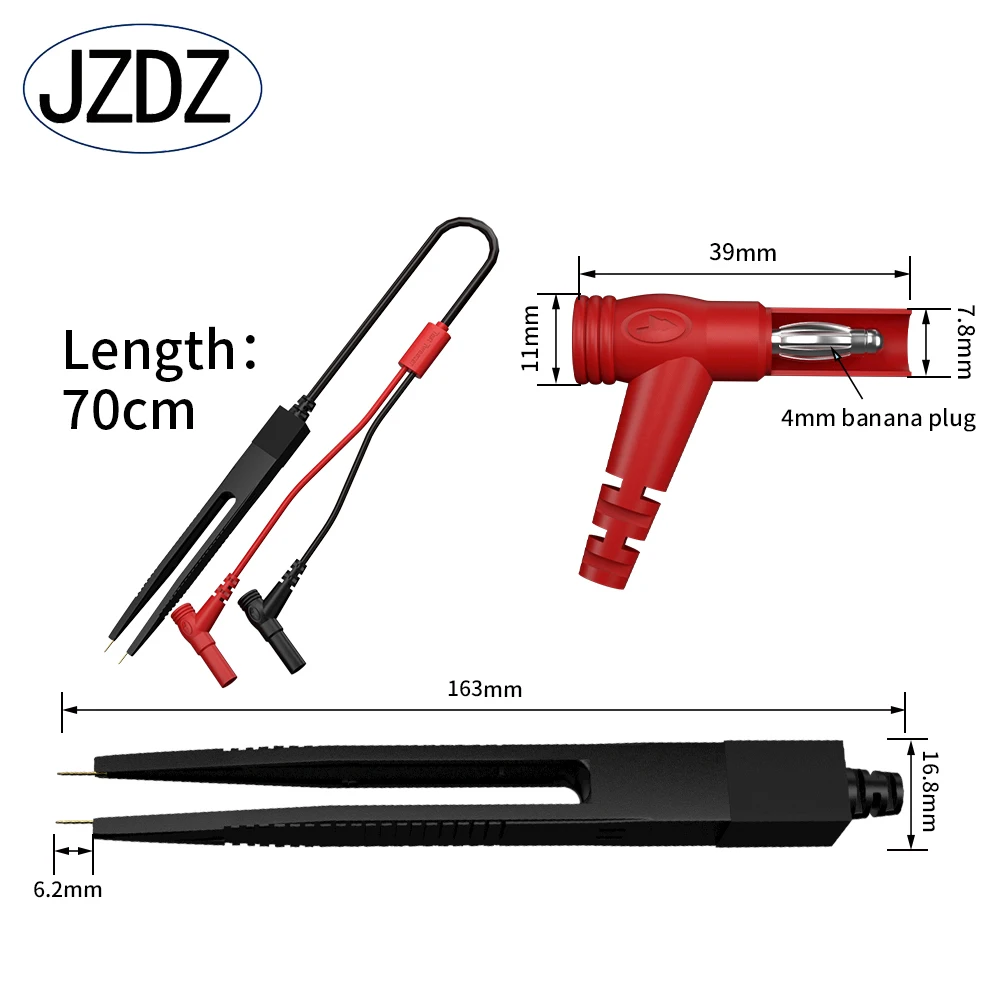 JZDZ18pcs Electrical Multimeter Test Leads Set with Alligator Clips Test Hook Test Probes Lead Professional Kit 1000V 20A JT0088