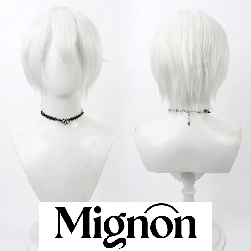 Kamisama Kiss Tomoe Cosplay Wig, Realistic Scalp White Short Hair, In Stock