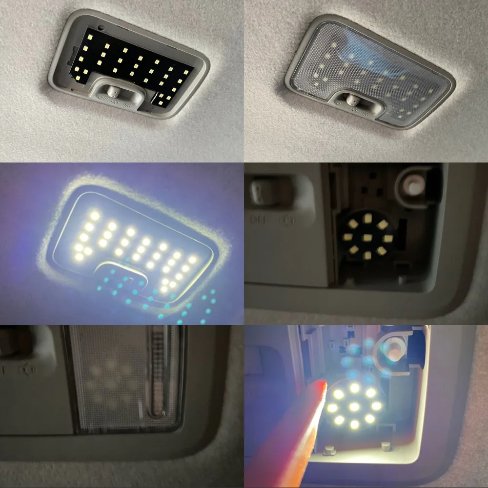 July King 6000K LED Car Interior Reading Lights Case for Toyota Raize Daihatsu Ativa A200A A210A 2019.11+, 2835SMD Dome Light