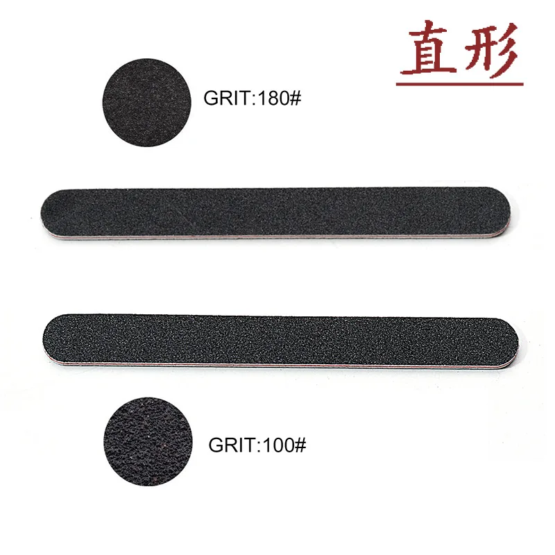 wholesale  100 pcs Black Nail Files red core nail file Buffer  nail tool professional nail file