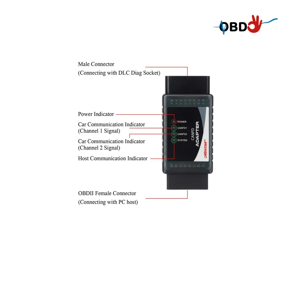 

OBDSTAR CAN FD Adapter for X300 DP Plus/X300 Pro4/ KM/ P50/ DC706 Supports For GM2020-2022 For Hyundai for Kia Toyota SRS Obdok