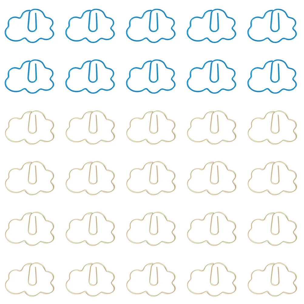 Color Paper Clips para Fixação de Documentos, Paperclips Pequenos, Acessórios Office Desk, 30 PCs