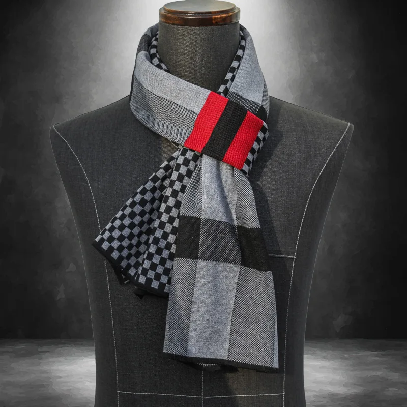 Fashionable Men's 2023 Scarf - Korean Version, Fashionable Long & Warm, Must-Have Imitation Cashmere Scarf Women Luxury