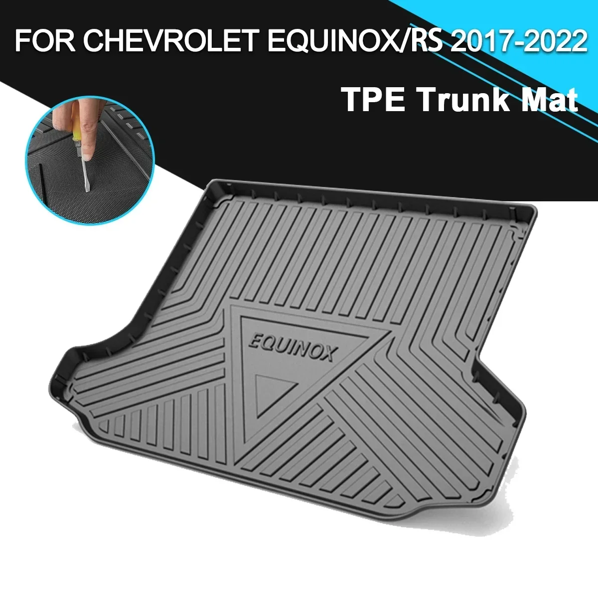 

Car Rear Trunk Cover Mat Non-Slip Waterproof Rubber TPE Cargo Liner Accessories For Chevrolet Equinox/RS 2017-2022