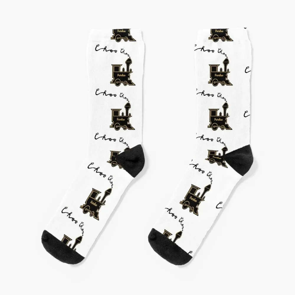 

Choo Choo Purdue Socks colored cotton Stockings compression Socks For Girls Men's