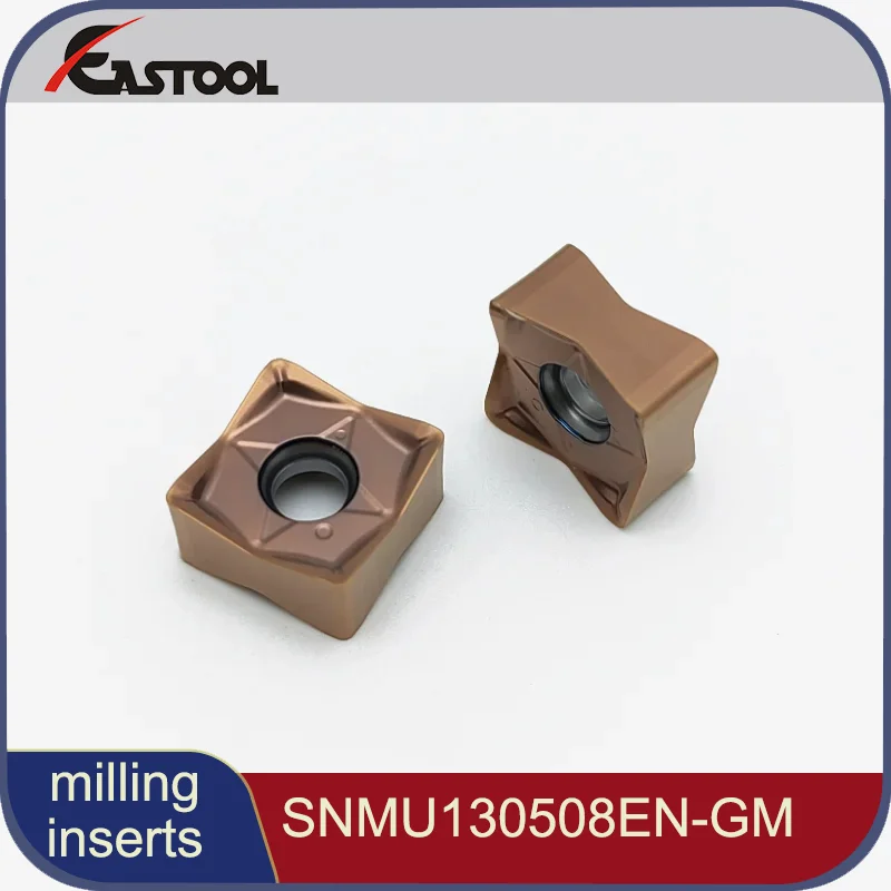 

10PCS SNMU130508EN-GM CNC Lathe Tool Cemented Carbide Inserts with PVD Coated Double-sided rough surface milling insert