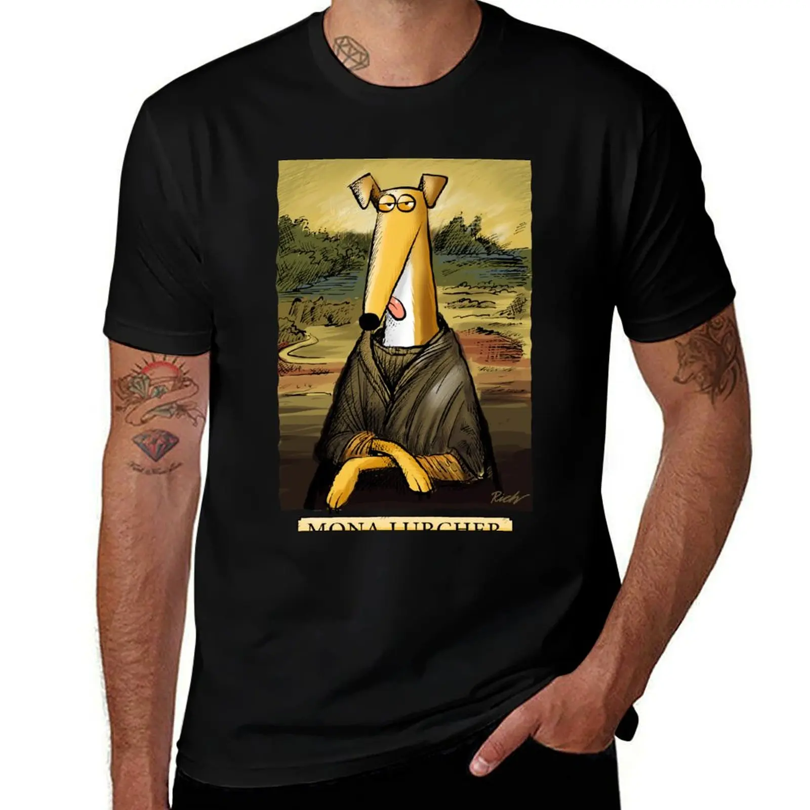 Mona Lurcher T-Shirt Simple Casual Short Sleeve Tee T-Shirt