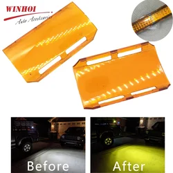 13.5*7.5cm 5.5Inch LED Pod Covers Amber Off Road 4X4 LED Light Bar Cover Protective Polycarbonate Car LED Fog lights Cube Covers