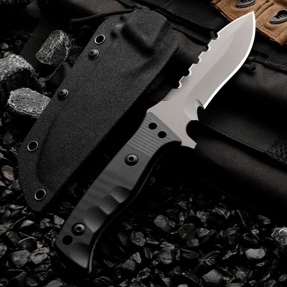 High quality multifunctional fixed blade - outdoor camping, rescue, and emergency survival knife, men's gift