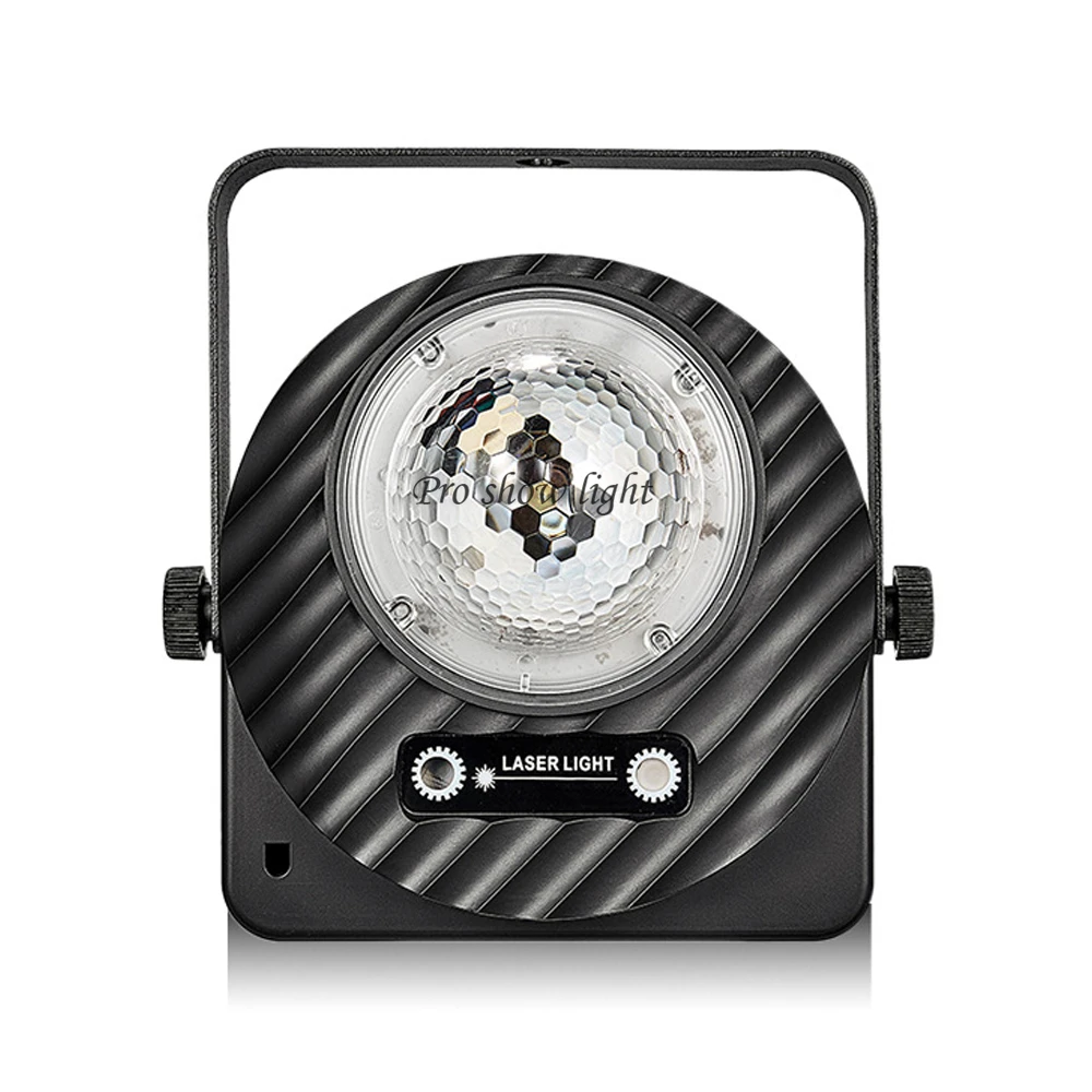 Party Light DJ Disco Ball Lights 2IN1 Magic Ball Laser Light Projector Sound Activated LED Stage Light for Rave Club Dance Bar