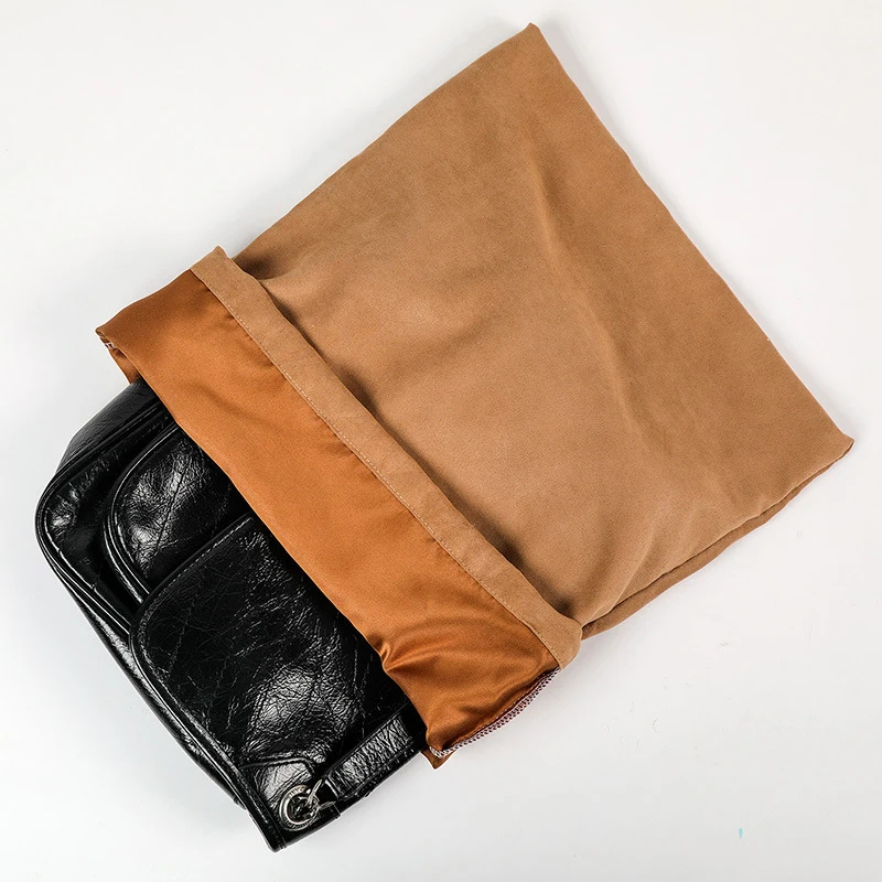 Large Size Flannel Suede Bags Dustproof Bag for Luxury Handbag Travel Clothes Shoes Packaging Storage Bag Drawstring Pouch