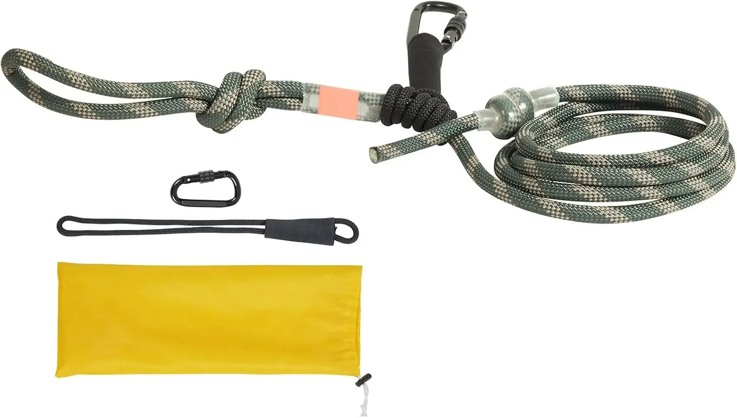 

Tree Stand Safety Rope, 9 ft/27.43M Treestand Lifeline Rope 30KN Breaking Tension, 0.6'' Hunting Safety Line with Prusik Knot