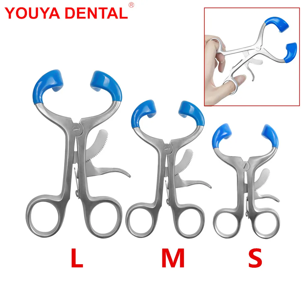 Dental Check Retractor Orthodontic Teeth whitening Mouth Opener Expander Metal Stainless Steel Lip Retractors Dentist Instrument