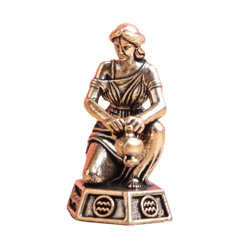 Vintage Collectible Figurines Miniature Artisan Craft The Twelve Zodiac Signs Decoration Desktop Ornaments Office Decoration