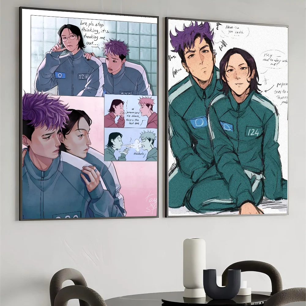 T-Thanos X Nams G-Gyu Thanosxnamgyus ملصق HD الملصقات غرفة المنزل مقهى فن الديكور طلاء جدران صورة