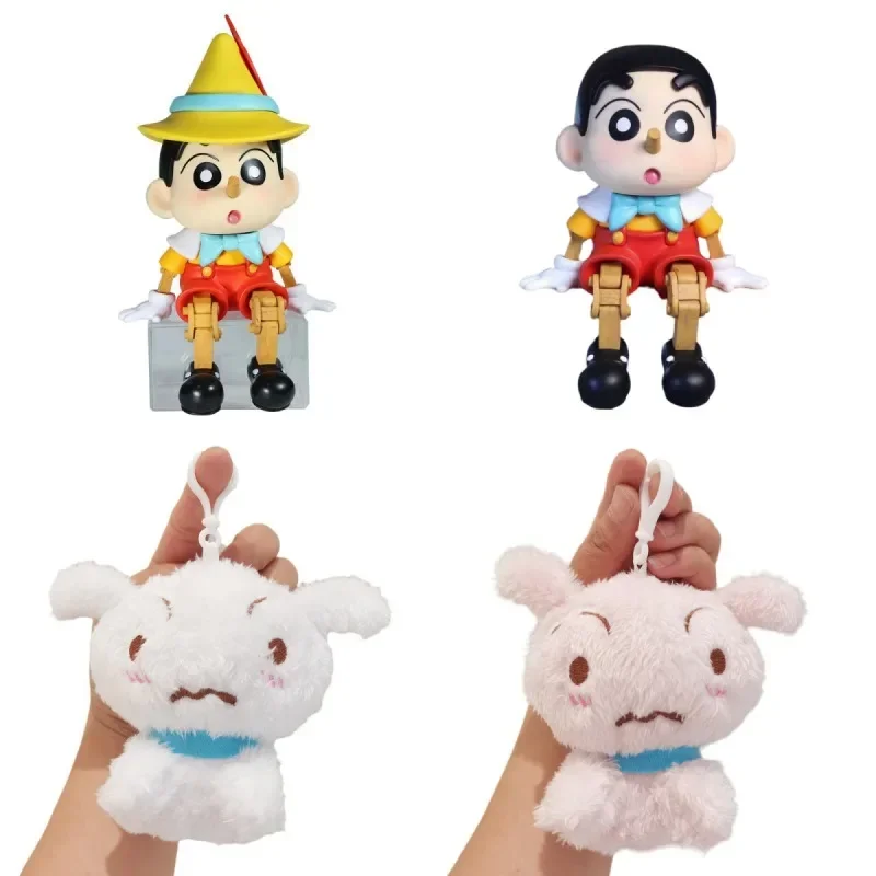 

Crayon Shin-chan Garage Kit 16cm Nohara Misae Nohara Hiroshi Nohara Shiro Car Desktop Ornaments Anime Peripheral Model Gift Toys