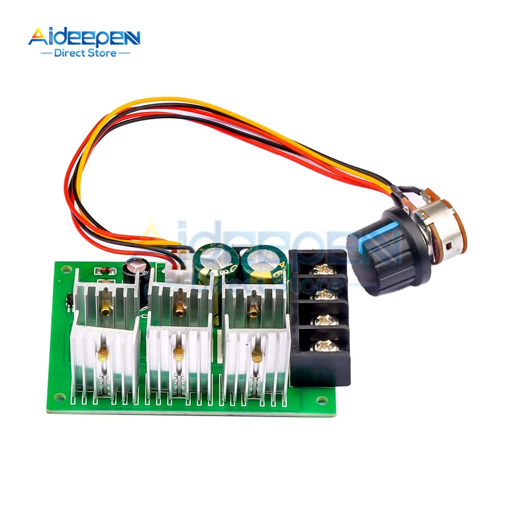 DC 9-55V 40A 2000W PWM DC Motor Pump Speed Regulator High Power Speed Controller 9V 12V 24V 36V 48V Motor Governor Driver