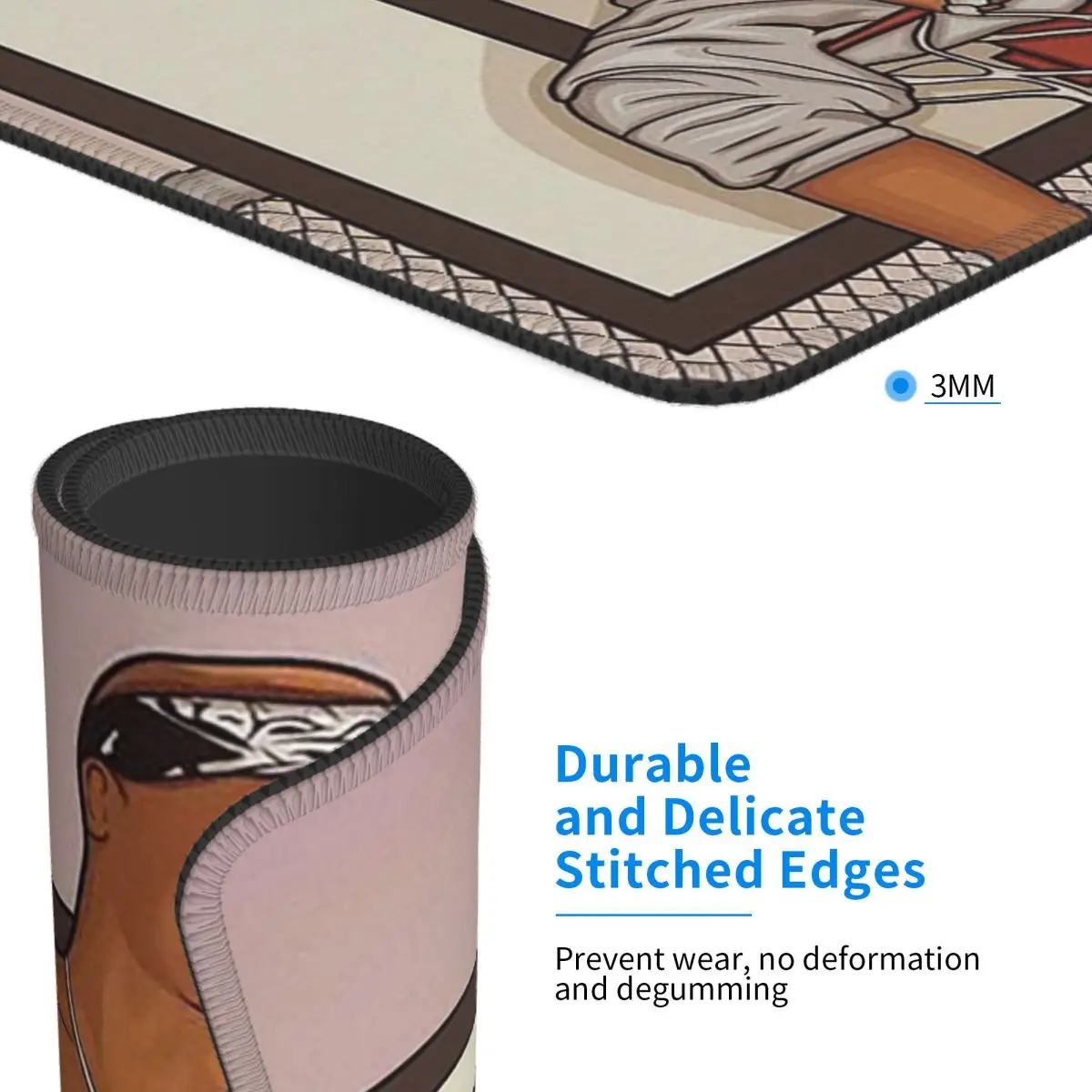 래퍼 투팍 2PAC 힙합 마우스 패드 컴퓨터 키보드 마우스 매트 게이머 PC 데스크 매트 사무용품 테이블 매트