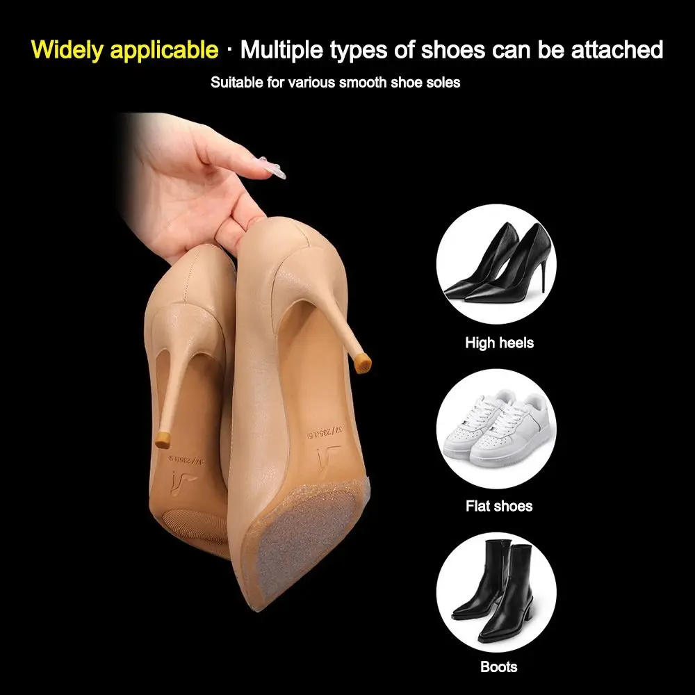 Transparent Sole Protector Wearable Self Adhesive Shoe Bottom Pads Invisible Shoe Mute Cushion for Sneakers High Heels Bottom
