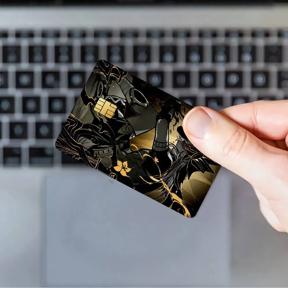 ملصقات جلدية لبطاقة الائتمان Genshin Impact Cyno لبطاقة البنك والحافلة المتروية هدية مقاومة للماء #6