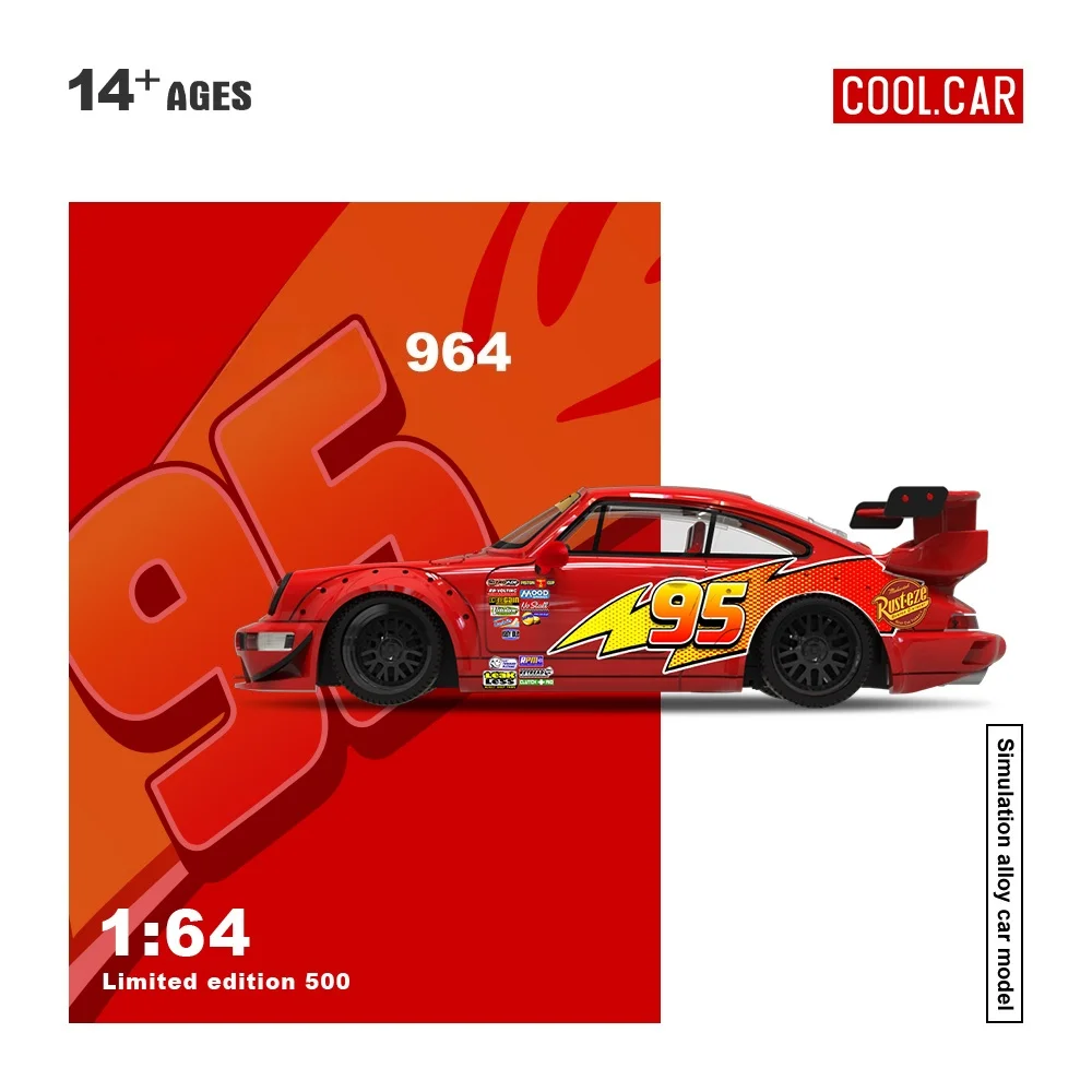 TM&CC 1:64 964 RWB Anime Paint Modelo de aleación de edición limitada