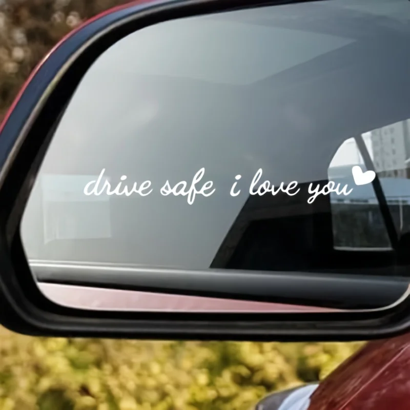 Convey Safe Driving Blessings, Mirror Decoration, Can Be Pasted on Car Rearview Mirror, Water Glass, Mirror Decoration Sticker