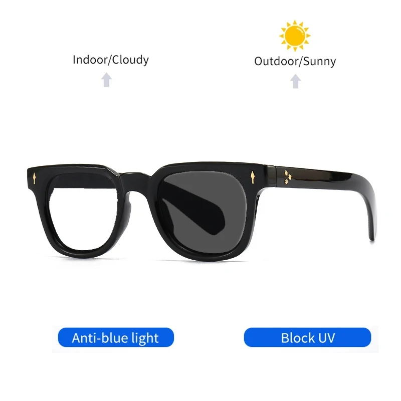 Vintage Spectacle Rivet Acetate Fibre Spectacle Frames Men Women Optical Prescription Anti Blue Light Presbyopia Reading Glasse