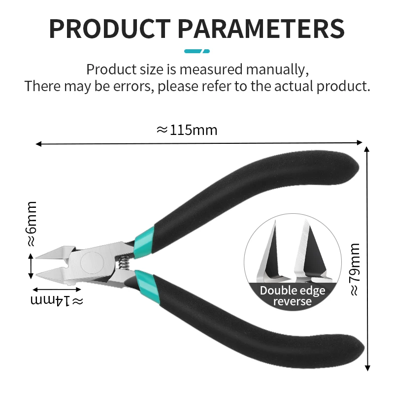 LUXIANZI Ultra-Thin Blade Model Nipperfor Gundam & Model Building Multi Hand Tools Rust-Proof Precision Side Cutter