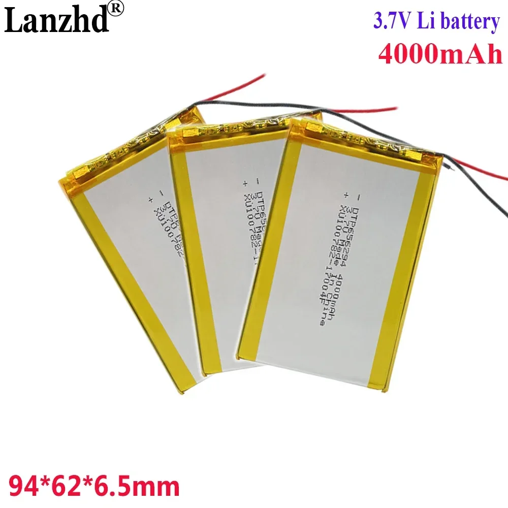 3.7V Li Battery 4000mah For Mobile power mifi air conditioning suit water purifier machine 656294 KC CB CE certification