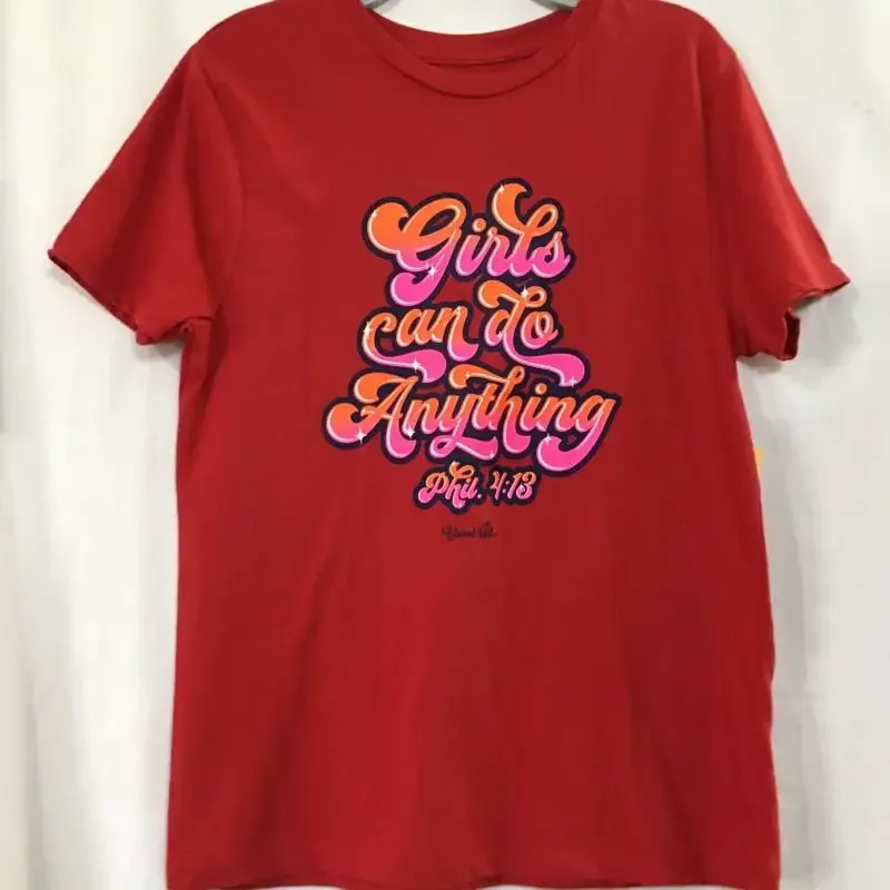 Blessed Girl Kids Can Do Anything Girls T Shirt Red Many Sizes Soft New