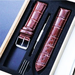 *new style strap*Leather Watch starp Genuine Leather Bamboo pattern  10 12 16 18 20 22 mm with box wristband