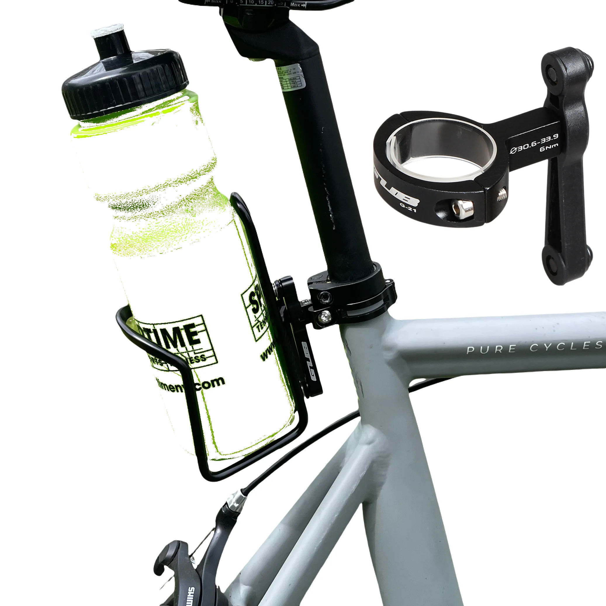 

Bicycle Water Bottle Cage Adapter Adjustable Rotation Bike Water Rack Seatpost Handlebar Bottle Holder Mount Clip GUB G-21
