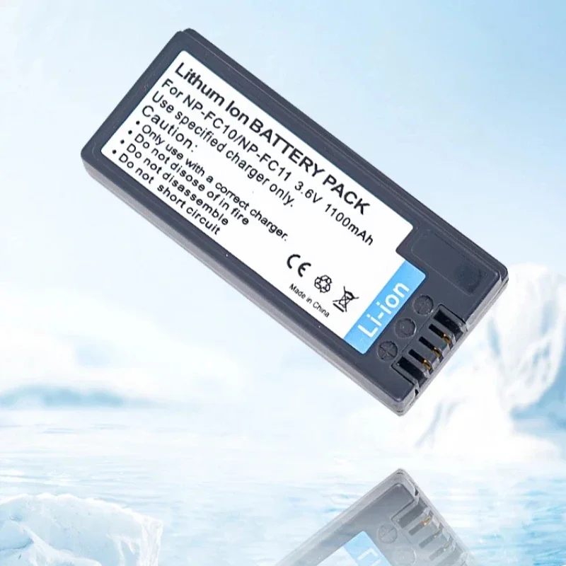 Batería NP-FC10/FC11 NP FC10 FC11 de 1100mAh + cargador USB adecuada para cámara Sony DSC-F77 DSC-F77A DSC-FX77 DSC-P2 P3 P8