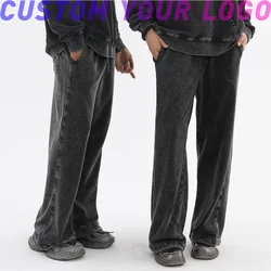 Customized pants free printing logo images cotton oversize old design sweatpants cultural men's and women's Casual pants