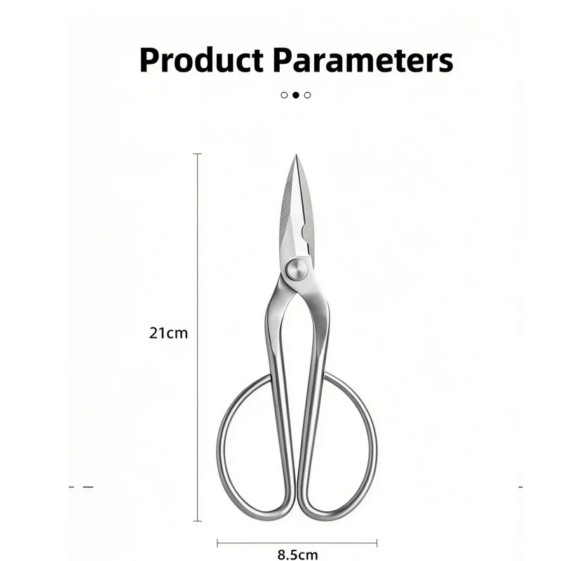 All-steel Gardening Shears for Trimming Branches Tender Shoots Flowers Bonsai As Well As for Pruning Household Plants Foliage