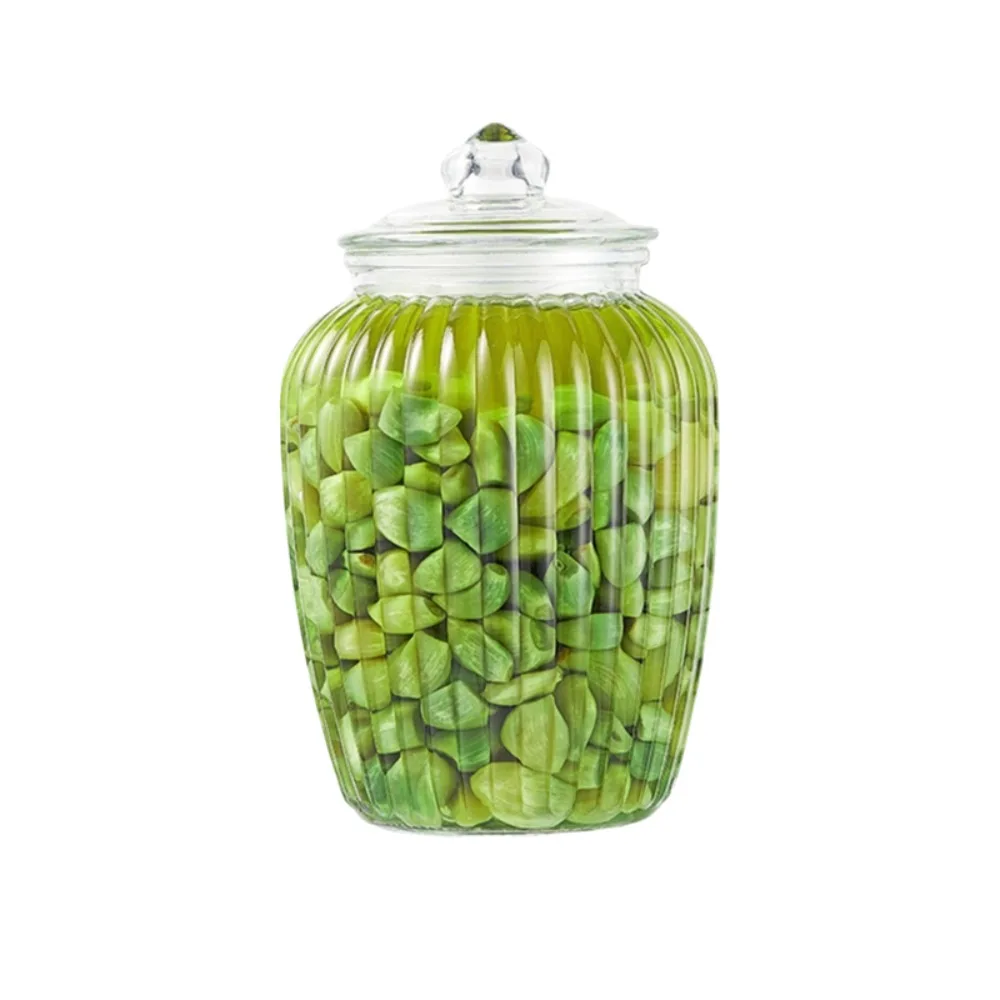 Transparent Transparent Glass Pickle Jar Large Open Mouth Large Capacity Kitchen Storage Jar Reusable Sealed Seasoning Container Home - Aliexpress Deal
