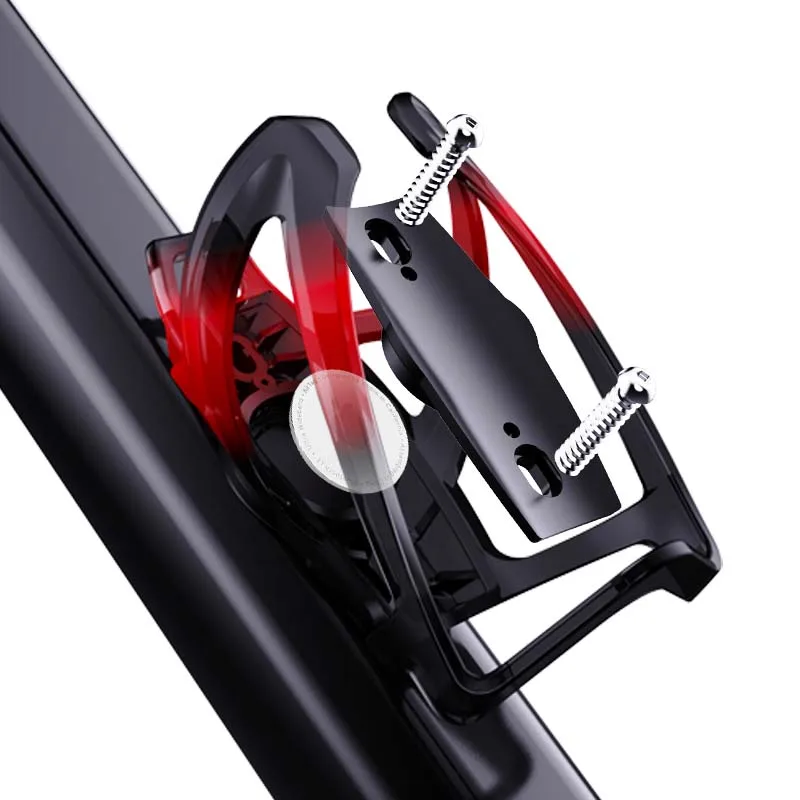Lightweight Bicycle Water Bottle Holder Colorful Gradient Bike Airtag Kettle Holder Hidden Locator Bicycle Water Bottle Cage image 2