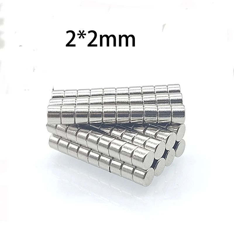 100PCS 2X2MM Tiny Magnets Mini Round Disc Magnets For Crafts Models Miniatures DIY Projects Electronics Repairs Tools Hobbies