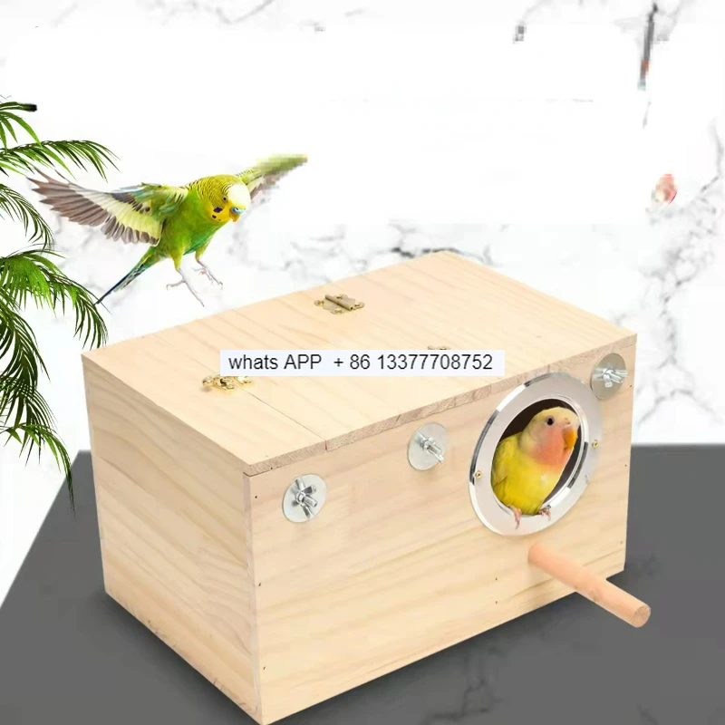 Budgie Parrot Bird Cages Accessories Small Breeding Box Bird Cages Outdoor Canari Pajaros Accesorios Jaula Pet Products YY50BC