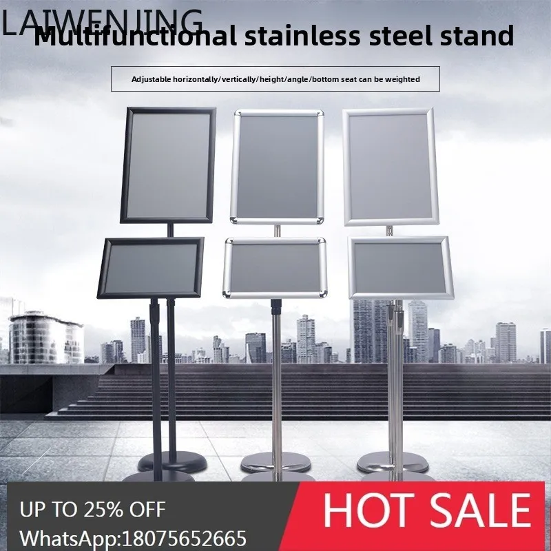 MJY Stainless Steel Display Floor Standing Indicator Outdoor Display Stand Guide Sign
