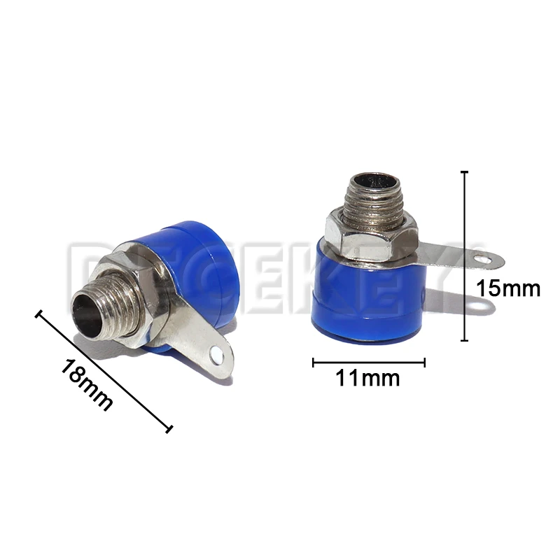 10PCS 4MM Banana Binding Post Banana Socket Plug Adapter DIY Red Green Yellow Black Blue